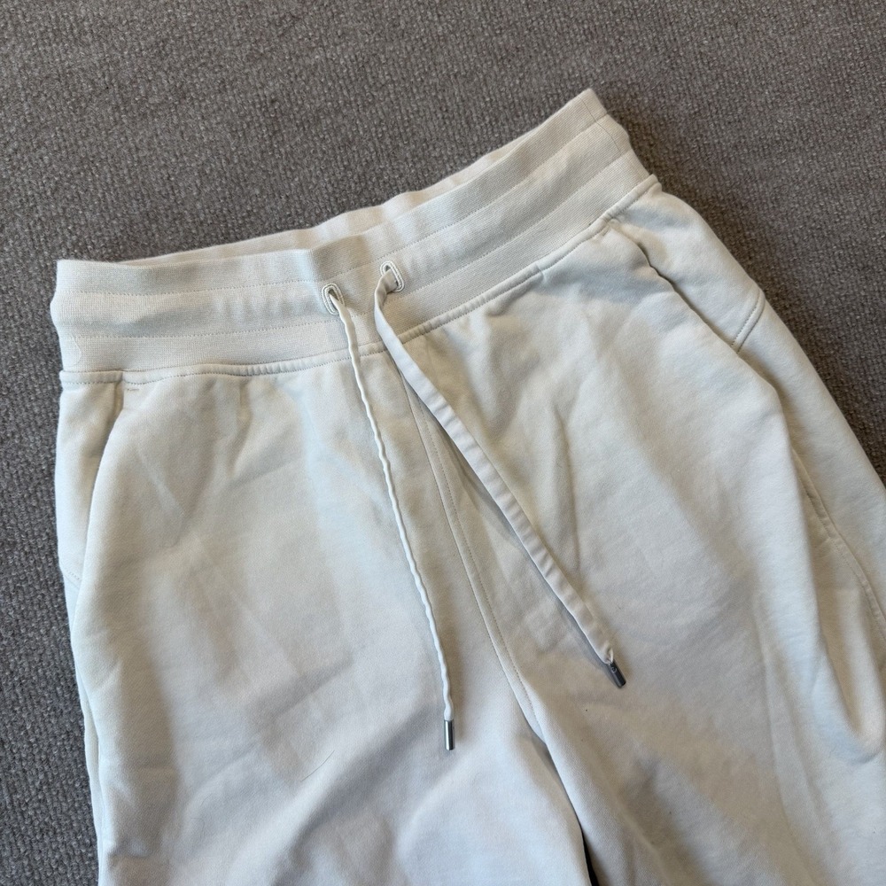 LULULEMON Relaxed Fit French Terry Jogger Cream Woman's Sweatpants Size 6